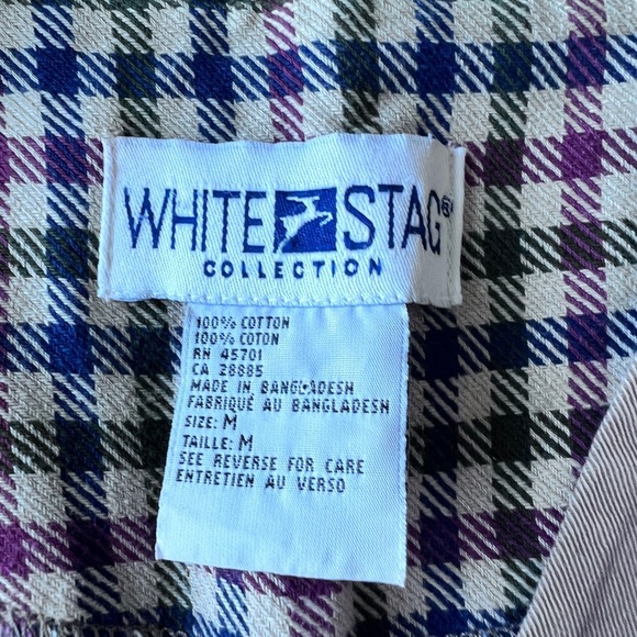 Vintage White Stag Brown Floral Embroidered Vest Cottagecore Boho Medium - Picture 5 of 8